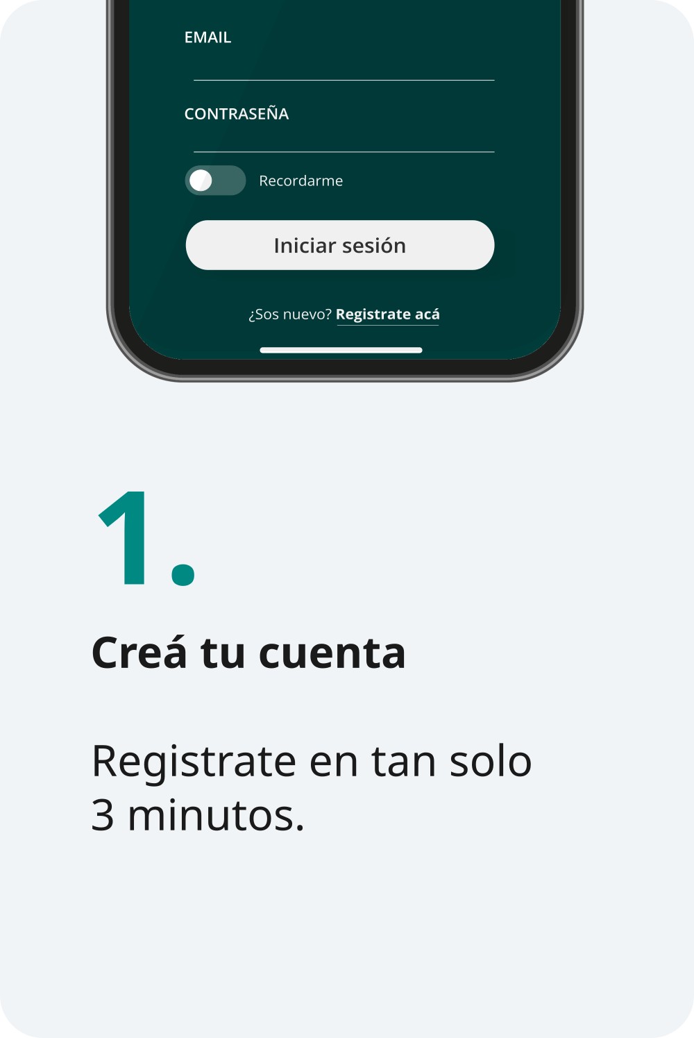 Paso 1 - Creá tu cuenta